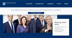 Desktop Screenshot of hammerundpartner.de
